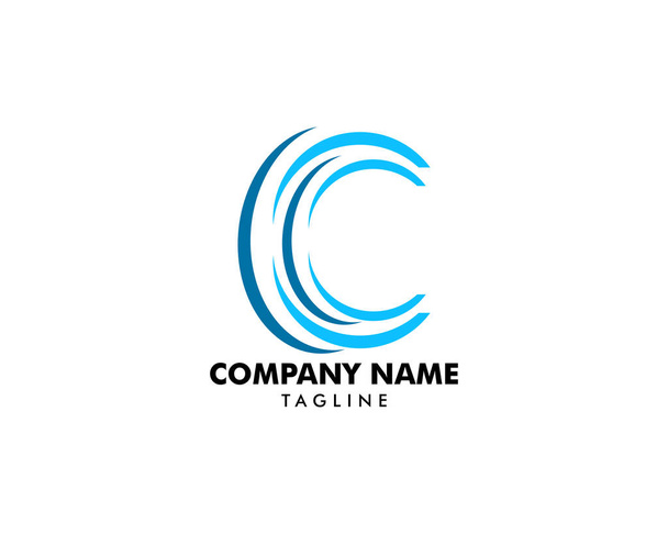 Anfangsbuchstabe C Logo Template Design - Vektor, Bild
