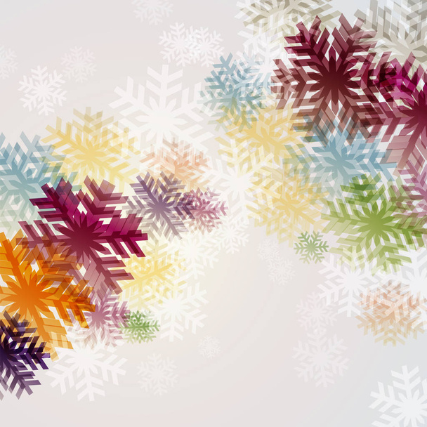 background of snow crystal - Vector, afbeelding