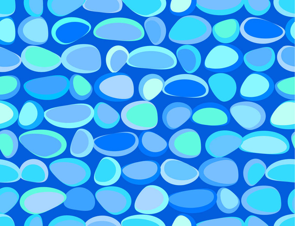 Gestructureerde stenen muur naadloze blauwe textuur volume - Vector, afbeelding