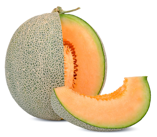 Meloen vruchten geïsoleerd op witte achtergrond - Foto, afbeelding
