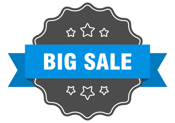 big sale blue label. big sale isolated seal. big sale - Vector, Image