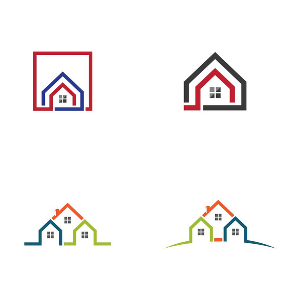 Design de logotipo de propriedade e construção - Vetor, Imagem