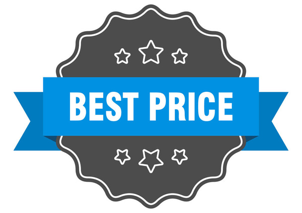 best price blue label. best price isolated seal. best price - Vector, Image