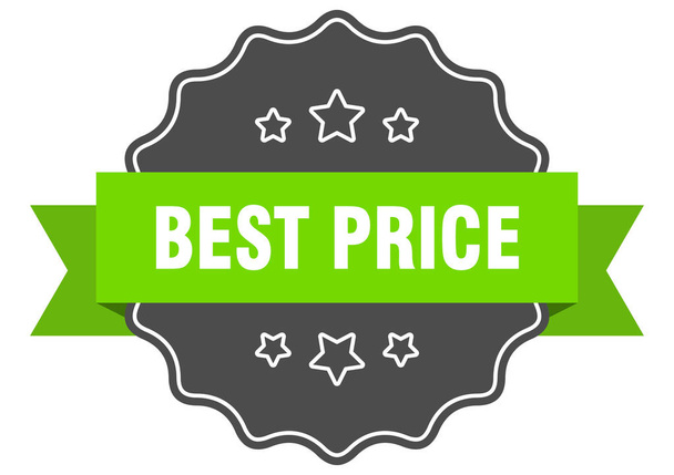 best price isolated seal. best price green label. best price - Vektor, kép