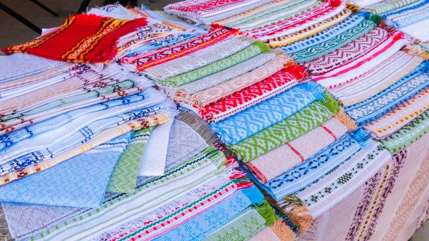 Asciugamani di cotone multicolore
 - Foto, immagini