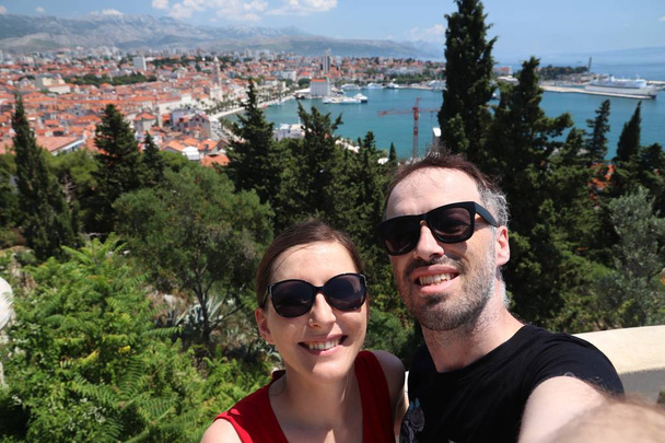 Couple selfie in Croatia - Fotografie, Obrázek