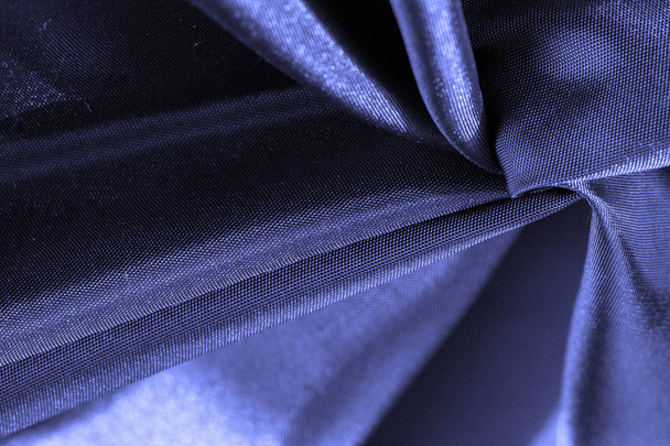 cartão postal fundo textura, tecido de seda azul profundo, azul Bondi
,  - Foto, Imagem