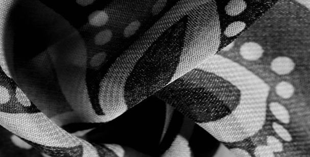 texture, sfondo, modello, carta da parati. Tessuto di seta bianco nero
 - Foto, immagini