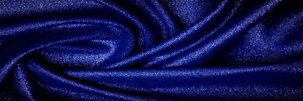 Textura, pozadí, tkanina má jasně modrou, Aqua, azurové c - Fotografie, Obrázek