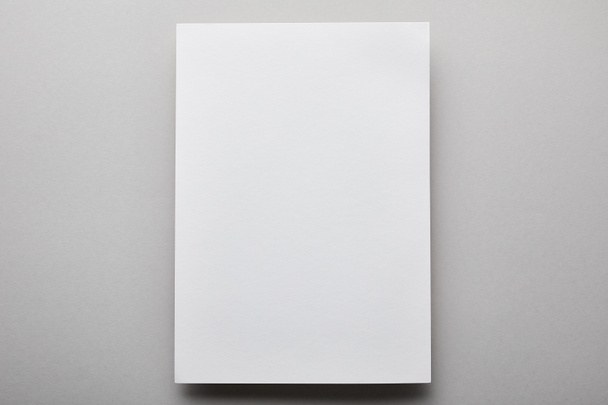 top view of empty and white paper with copy space  - Photo, image