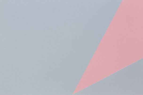 Kék és rózsaszín pasztell színű papír geometriai lapos laikus háttér - Fotó, kép