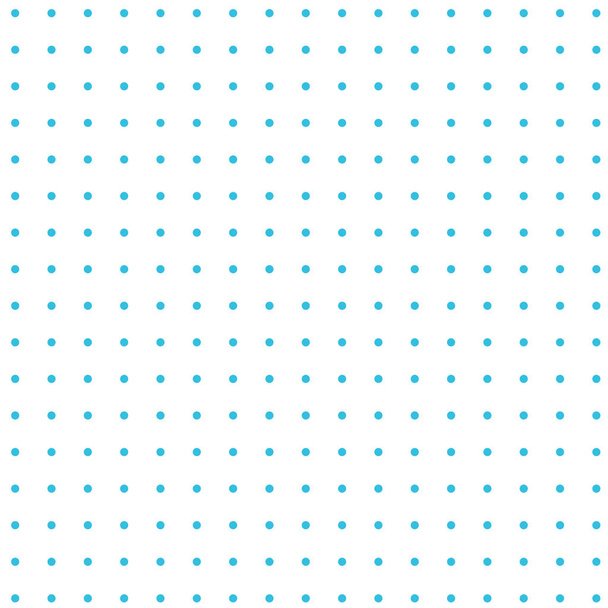 Turquoise polka dots on white background    - Vector, Image