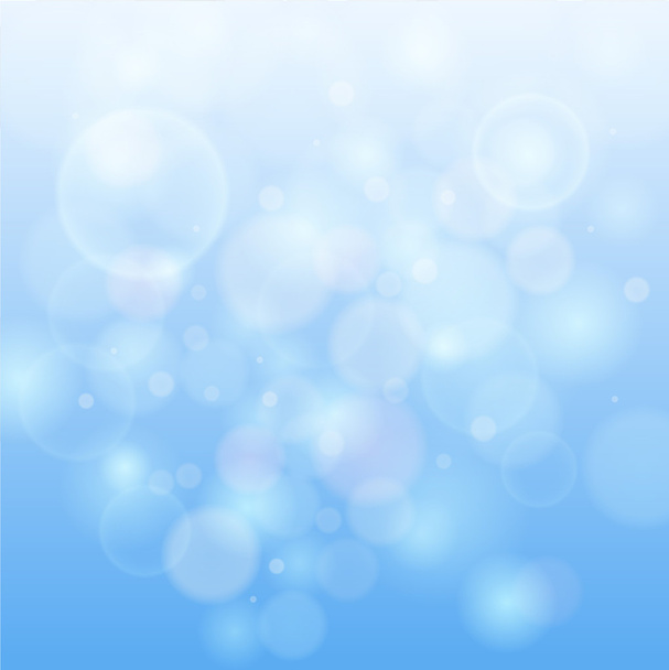 Blue bokeh abstract light background. - Vector, Image