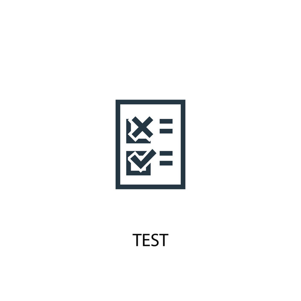 icono de prueba. Ilustración de elementos simples. diseño de símbolo de concepto de prueba. Puede ser utilizado para la web
 - Vector, Imagen