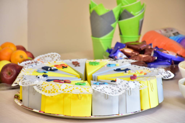 paper cake on the table - Photo, Image