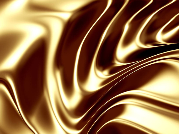 linhas de ouro derreter curvas fundo de luxo
 - Foto, Imagem