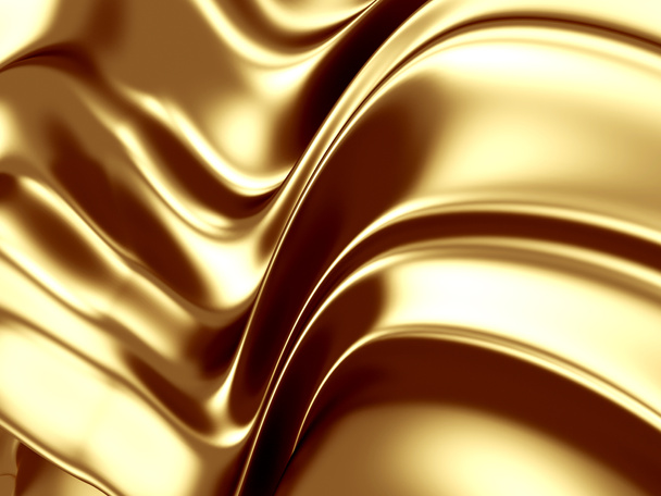 linhas de ouro derreter curvas fundo de luxo
 - Foto, Imagem