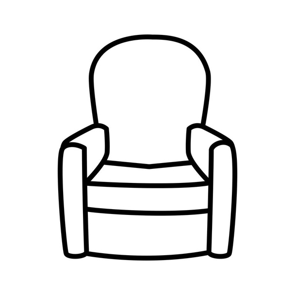 Diseño de vector de silla de casa aislada
 - Vector, Imagen