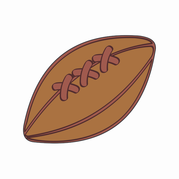 Αμερικανική ποδόσφαιρο πρότυπο μπάλα αθλητικών εικονογράφηση - Διάνυσμα, εικόνα