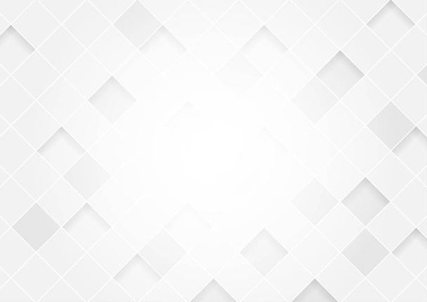 Abstract honeycomb white and gray background. - Vector, Image