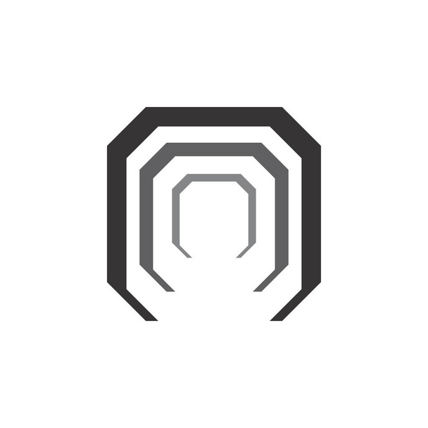 Σχεδιασμός λογότυπου Octagon Gate - Διάνυσμα, εικόνα