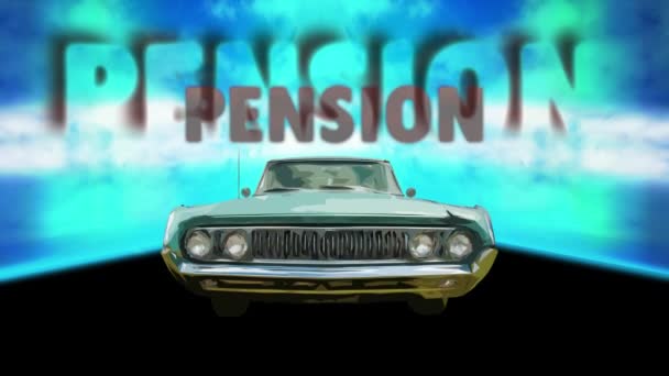 Street Sign the Way to Pension - Footage, Video