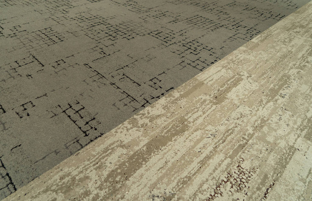 Modern bézs szőnyeg szövet padlóburkolat minta felületi textúra o - Fotó, kép