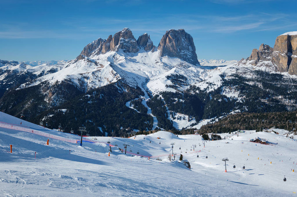 Ski resort in Dolomites, Italy - Photo, Image