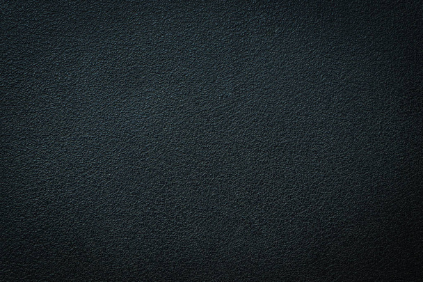 ブラックグレーのプラスチック素材シームレスな質感のクローズアップ。粗い抽象的な暗い黒いマットの背景の表面。作業の背景にデザイン、テキストのコンセプトコピースペース. - 写真・画像