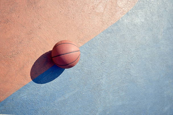 Image of basketball on playground. - Zdjęcie, obraz