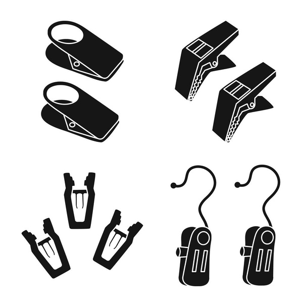 Vector illustration of holding and equipment logo. Set of holding and hold vector icon for stock. - Vektor, kép