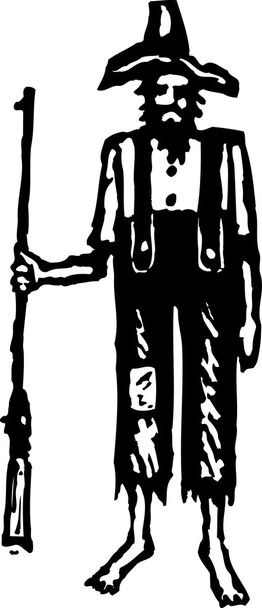 Vector Illustration of Hillbilly - Vektor, kép