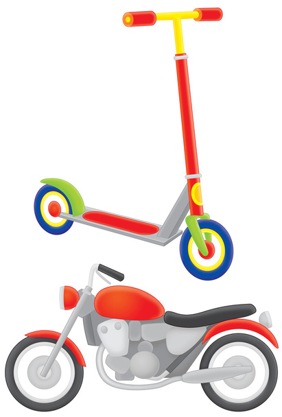 Scooter and motorcycle - Zdjęcie, obraz