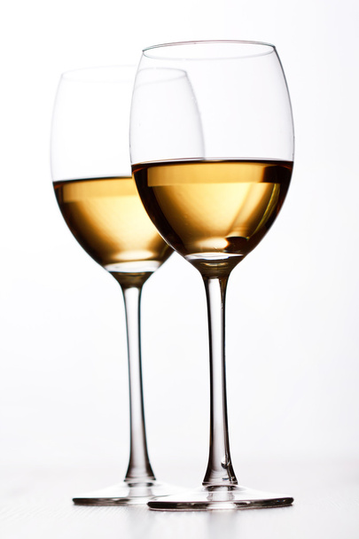 Glasses of white wine - Foto, Imagem