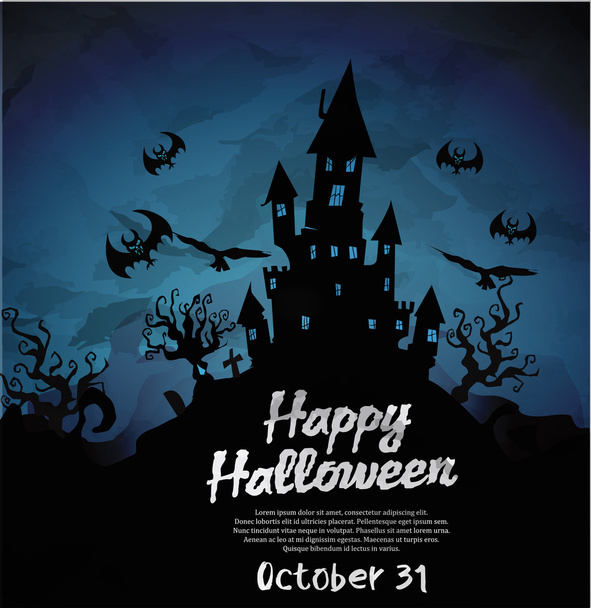 Halloween party background - Vector, Imagen