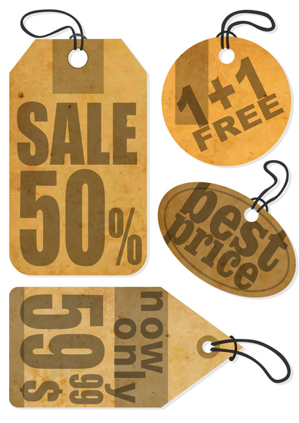 Sale Tags - Vector, Image