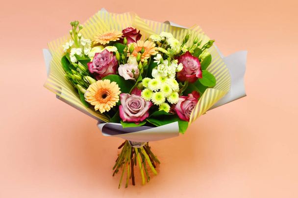 Beautiful lovely bouquet for flower shop - Foto, afbeelding
