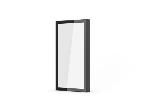muckup of empty blank frame against white background - Foto, imagen