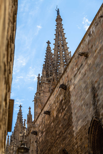 Rakennus yksityiskohtaisesti Goottilaiskorttelissa, Barcelonassa
 - Valokuva, kuva