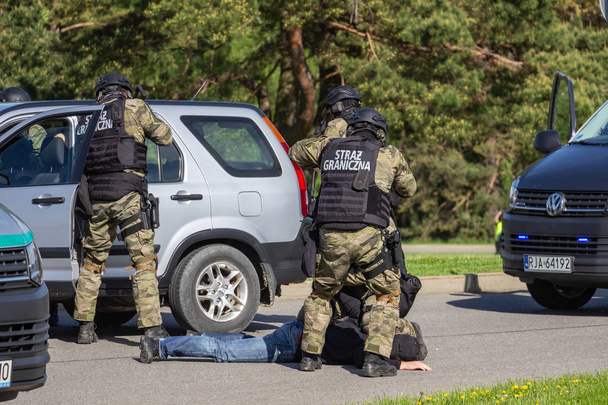 Special events of the Polish Border Guard tactical unit  - Photo, image