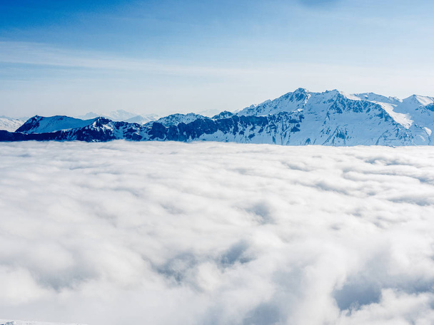 İsviçre Alplerinde bir bulut denizi - 2 - Fotoğraf, Görsel
