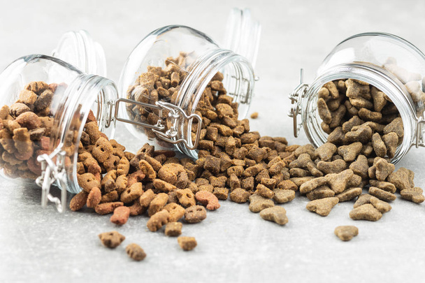 Dry pet food. Kibble dog or cat food. - Фото, зображення