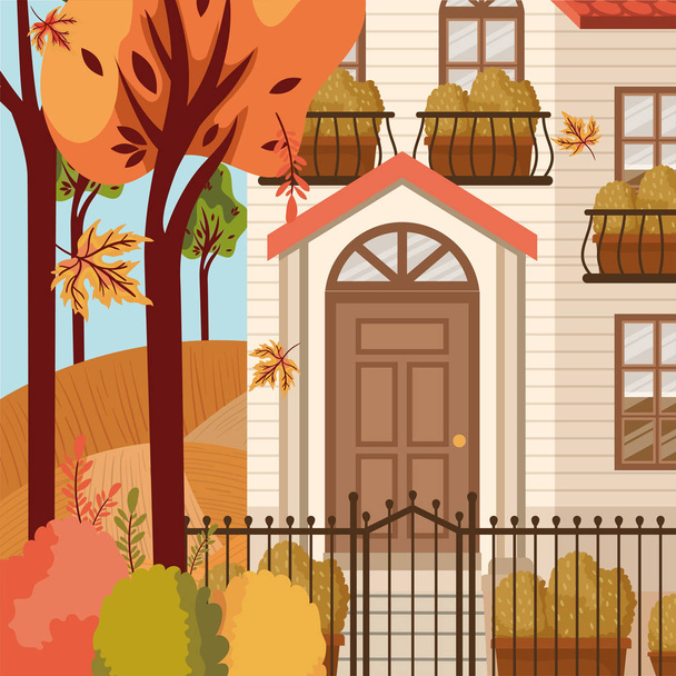 Gestaltung der Herbstsaison, Vektor-Illustration - Vektor, Bild