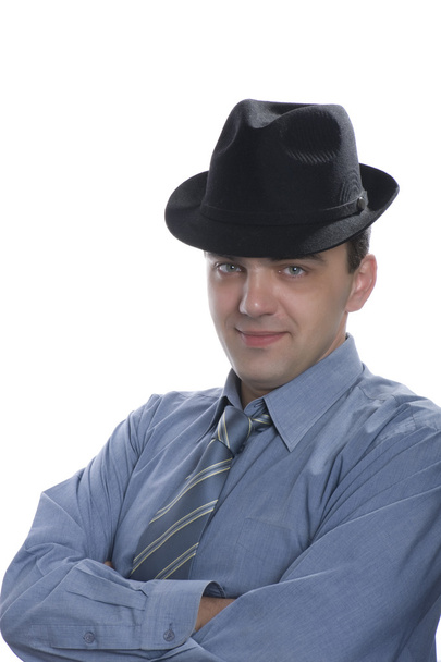 Hombres con sombrero negro de cerca
 - Foto, Imagen