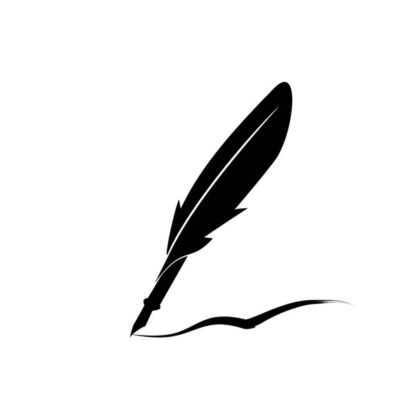 plume stylo encre icône illustration isolé vecteur signe symbole
 - Vecteur, image
