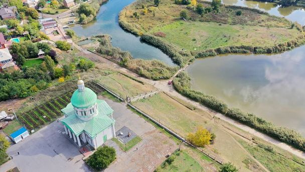 Rostov-on-Don luchtfoto 's. Panorama van de stad Rostov op Don - Foto, afbeelding