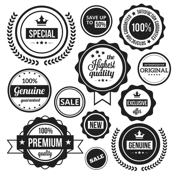 Vector Badges and Stickers Stamps - Vector, afbeelding