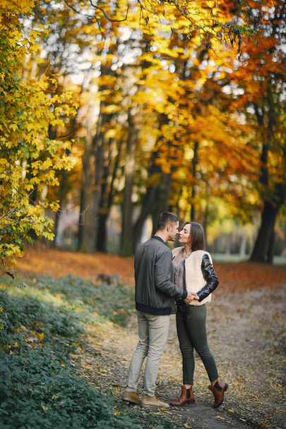 couple in the park - Foto, afbeelding
