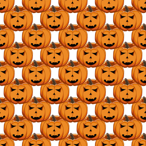 Illustratie op thema groot gekleurd patroon Halloween - Vector, afbeelding