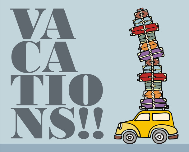 Lets go for fun: ready for vacations. - Vector, imagen
